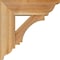 Ekena Millwork Imperial Traditional Rough Sawn Bracket w/ Offset Brace, Western Red Cedar, 6"W x 16"D x 16"H BKT0604X16X16IMP01RWR - alternate 3